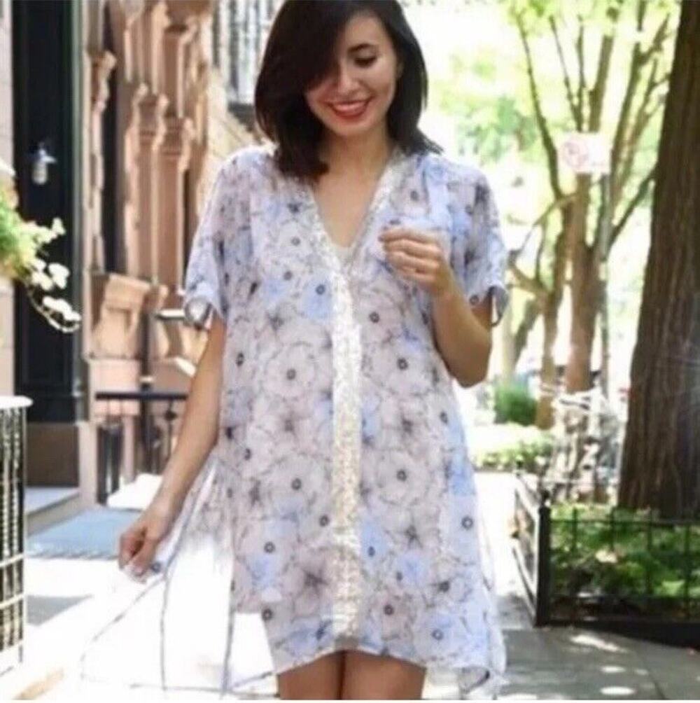 Anthropologie One September Vella Tunic Dress Boho Kimono Dress Small NWOT